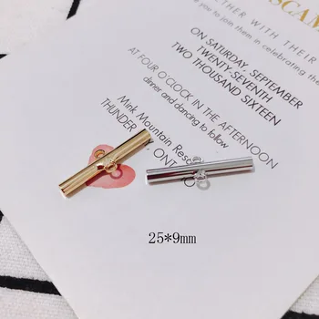 

10 pieces / Lot alloy strip doublehoistwhite k k goldstainless steel jewelryearings ashion jewelry Supplies for Accessories