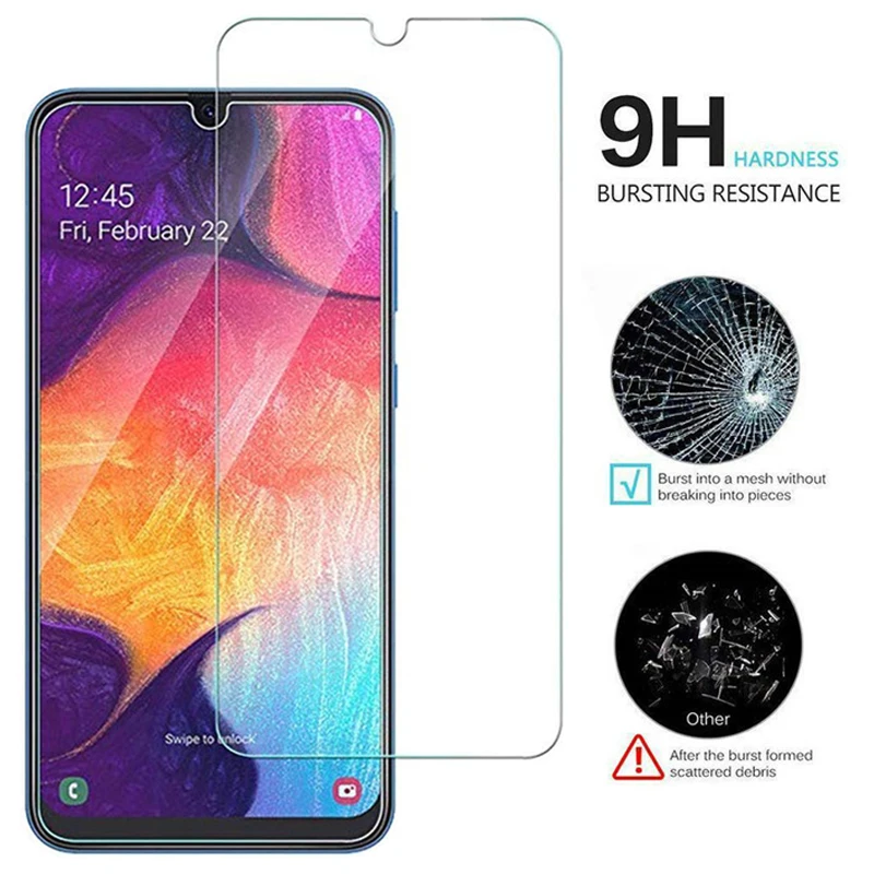 삼성에 적합한 갤럭시 A20e a20 a20s 9H 보호 유리 필름, 화면 보호대 강화 유리 필름, Glaxay a20 e a20 s a20 용, 로트 당 2 개