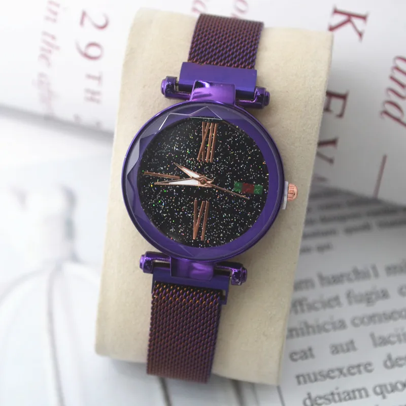 

Shaking Voice Network Red Hot Selling Milan Star Mesh Belt Magnetic Buckle Ladies' Watch Magnet Watch