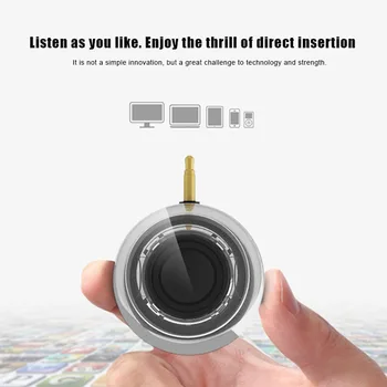 

Portable 3.5mm Mini Speaker Subwoofer Computer Amplifier Plug and Play Phone NC99