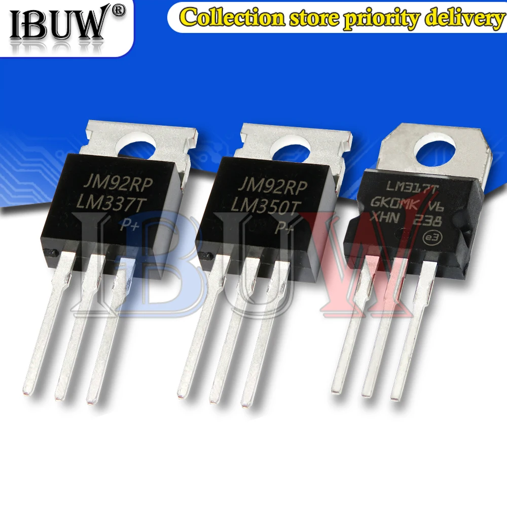 10PCS LM317T LM337T LM338T LM350T LM317 LM337 LM338 LM350 TO220 ZU-220 – Detail 1
