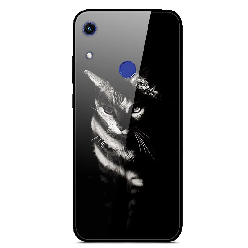 21 Для huawei Honor 8A чехол из закаленного стекла с принтом задняя крышка Жесткий чехол для huawei Honor 8A JAT-LX1 чехол для телефона Honor8A 8 A funda - Цвет: 21