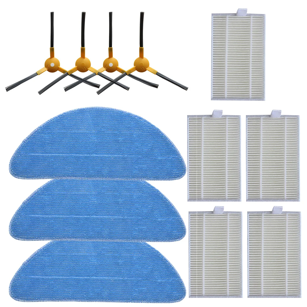 Spare Parts Filter+Side Brush+Mop Cloth For ABIR X6 X5 X8 Robot Vacuum Cleaner Accessories Household Cleaning | Дом и сад