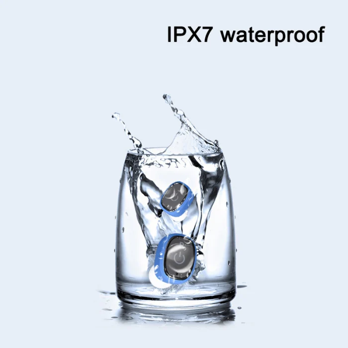 Водонепроницаемые bluetooth-наушники IPX7, невидимые беспроводные наушники-вкладыши с зарядным устройством Pod EM88