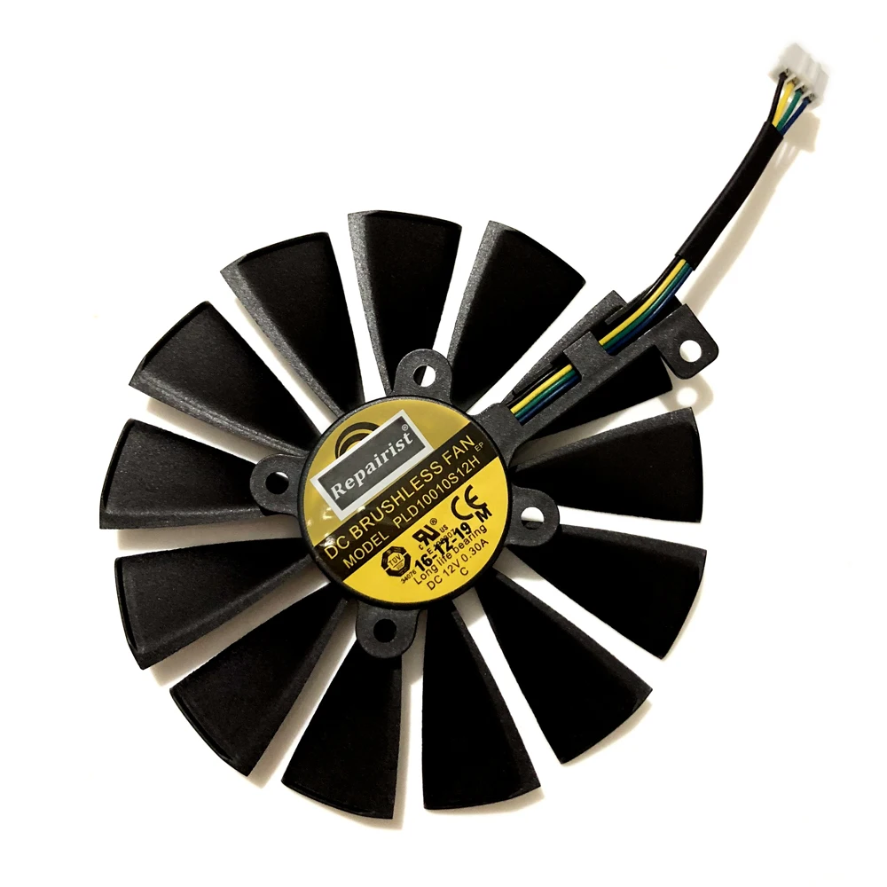 FDC10M12S9-C T129215SM PLD10010S12H GPU enfriador para ASUS RX580 RX570/470 4G GTX-1070Ti-8G GTX-1080Ti-P11G-GAMING de refrigeración