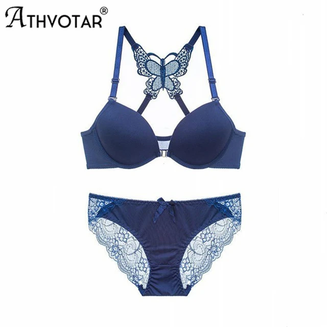 Butterfly Bra and Panty Set for Women 1set / Front Closer Bras
