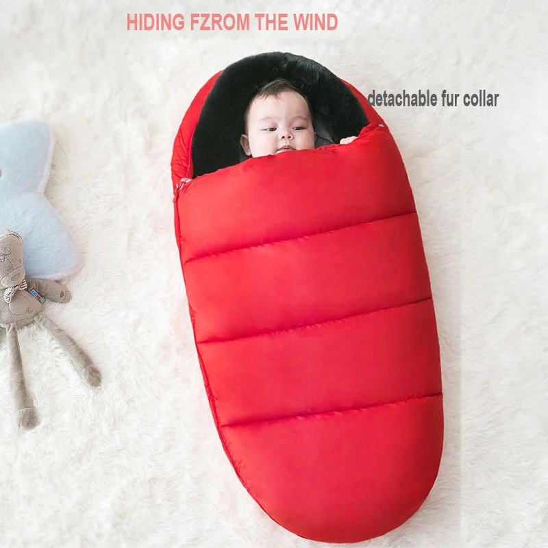 

Warm Sleepsack Winter Envelope Newborn Stroller Sleeping Bag Baby Thicken Warm Infant Sleepsacks Keep Warm Waterproof Windproof