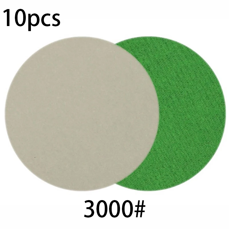 10 шт. 3-дюймовый 3000 Грит мокрый/сухой шлифовальные диски колодки 75 мм наждачная