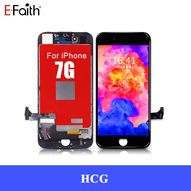 10 шт./лот EFaith HCG высокая насыщенность цвета для iPhone 7G 7P 7Plus 8G 8 Plus ЖК-дисплей с 3D сенсорным экраном DHL - Цвет: HCG 7G Black