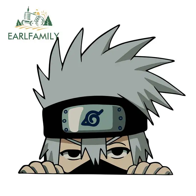 

EARLFAMILY for Kakashi Kid Peeking Car Decals Bumper Window Stickers DIY Motorcycle Laptop Window Trunk JDM Assessoires
