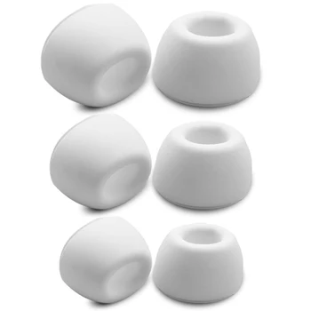

6pcs Pads Earbuds Noise Isolation In-Ear Ear Tips Kit Soft Durable Silicone Replacement Parts Earphone Elastic For Airpods3 Pro