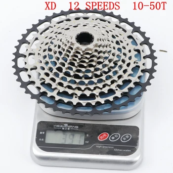 

RACEWORK Ultralight XG 12 Speed 10-50T Cassette for XD hub 379g 12-Speed Cassette with 10-50T Gearing