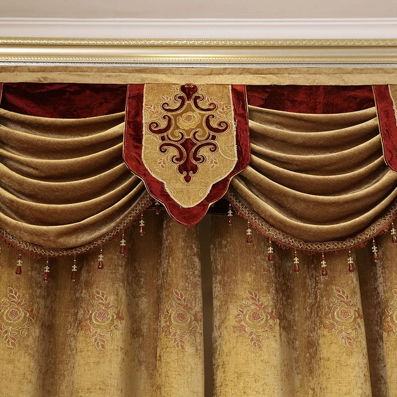 Новые европейские вышитые занавески для гостиной столовой спальни|embroidery
