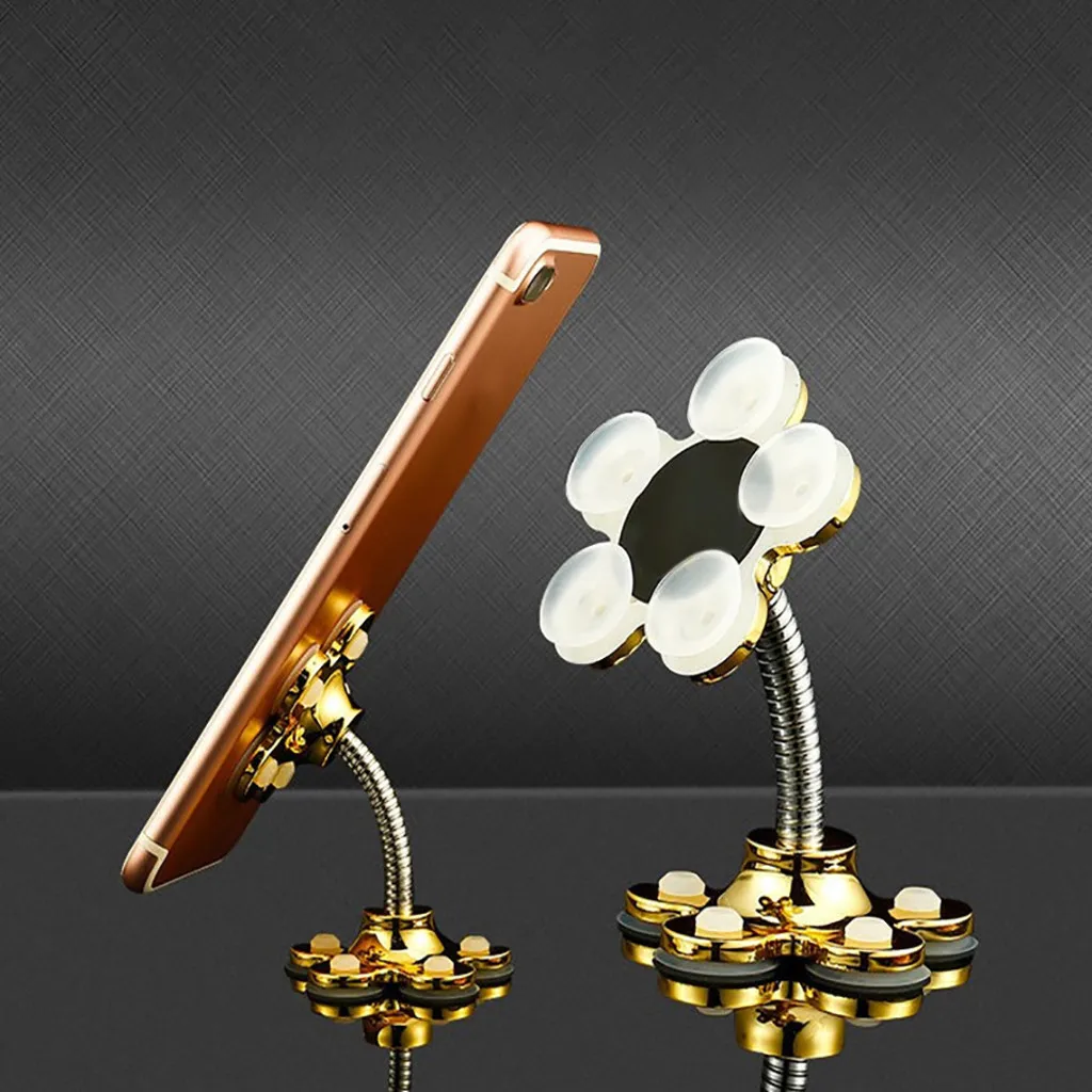 Универсальный автомобильный держатель на присоске, подставка, держатель, вращающийся на 360 градусов, многоугольный держатель для телефона, автомобильный держатель для смартфона, держатель на присоске