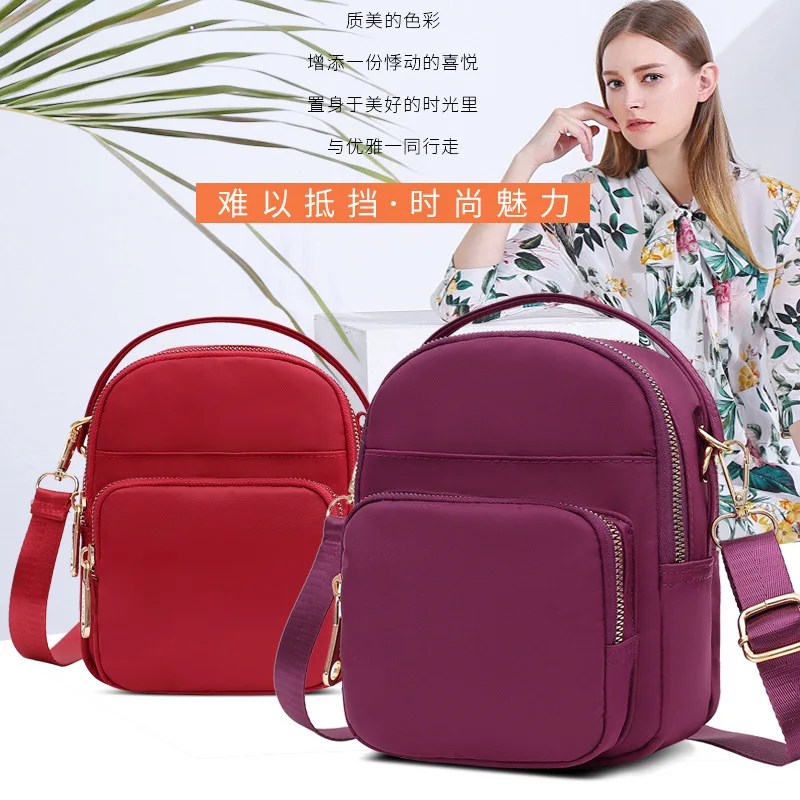 

2019 New Style Simple Nylon Shoulder Bag WOMEN'S Bag Outdoor Travel Shoulder Handbag Small