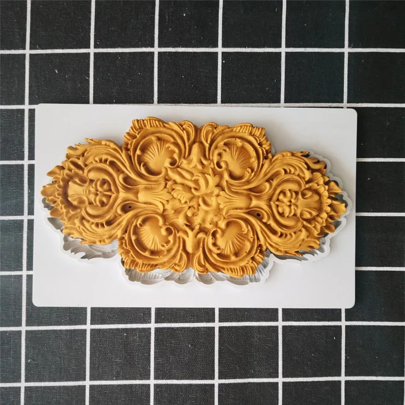 Gumpaste силиконовая форма для помадки тисненая шоколадная помадка торт кружево украшение инструмент пластырь для ароматерапии Глина Инструменты