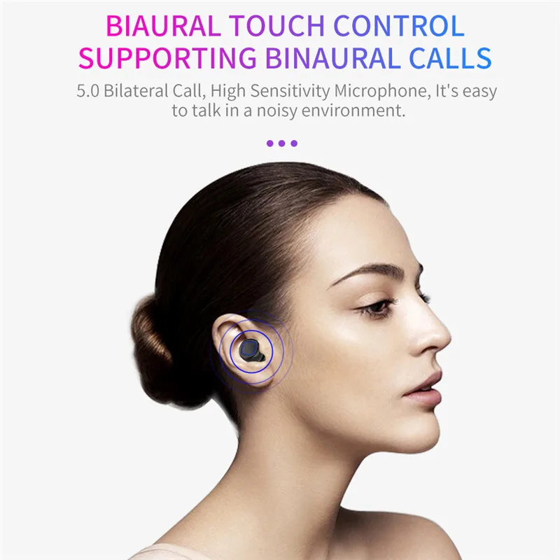 OTTWN HMB11 Bluetooth наушники TWS светодиодный дисплей шумоподавляющая гарнитура наушник отпечаток пальца сенсорная гарнитура Водонепроницаемая с микрофоном