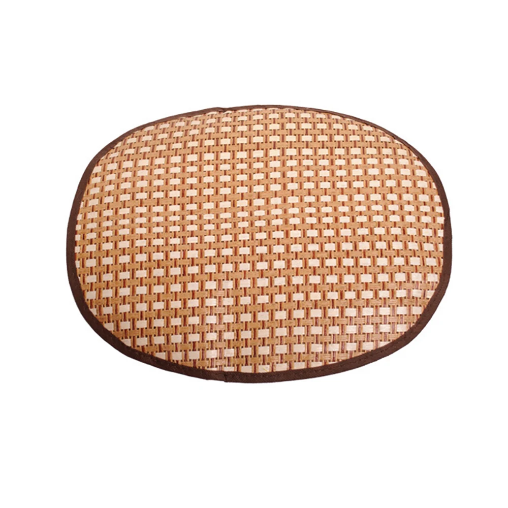 

NEW Cozy Dog Pet Summer Breathable Sleeping Mat Bed Puppy Cat Doggie Cooling Pad Cushion Oval Grid Bamboo Mats High Quality