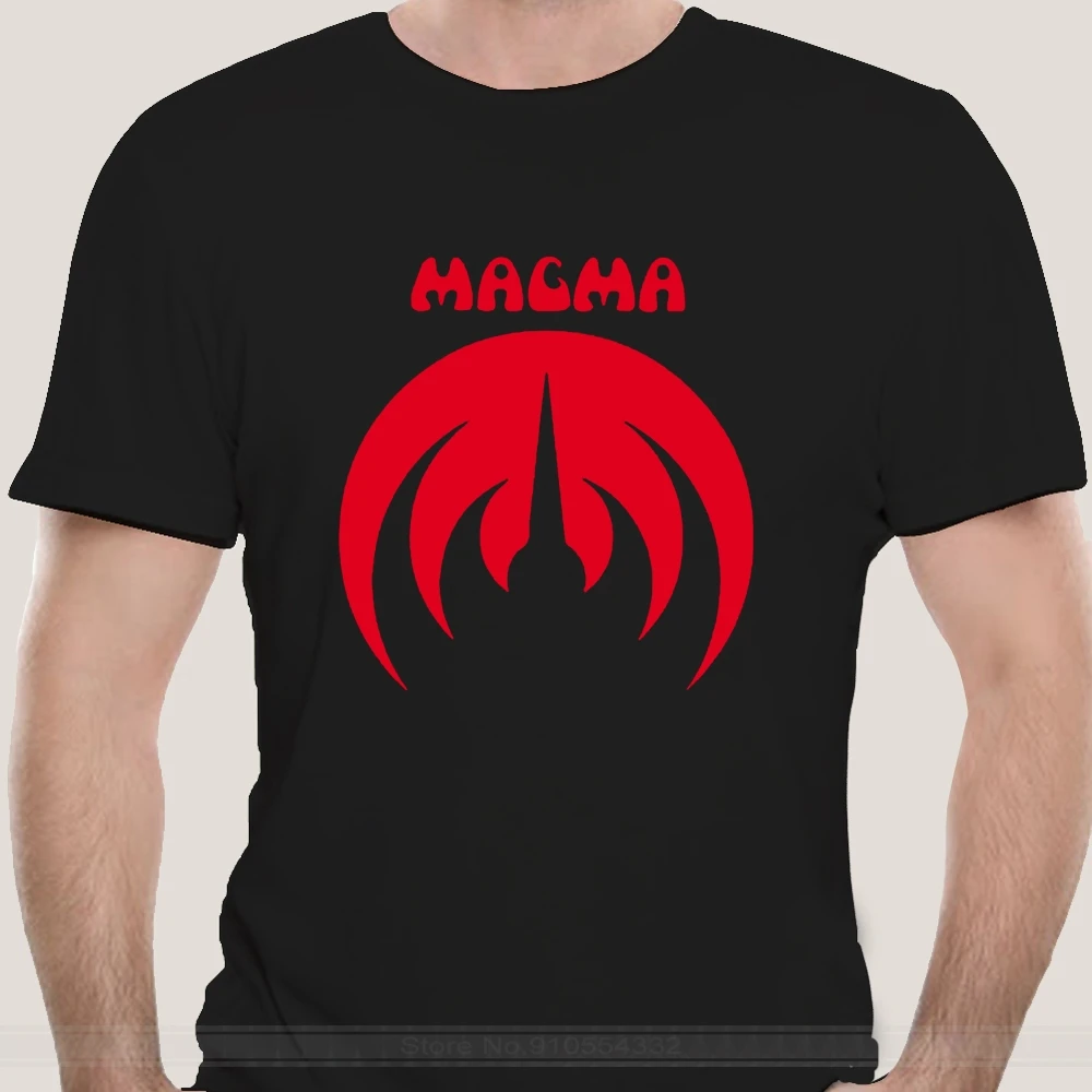 Мужская футболка Magma ручной работы грабитель комманг рок-группа черные футболки