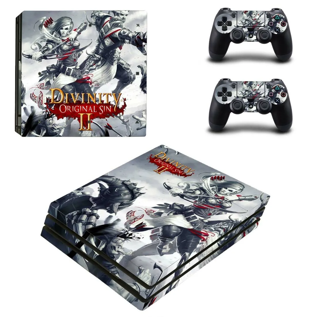 Divinity: оригинальная наклейка Sin 2 PS4 Pro s PS 4 Play station 4 Pro Skin для playstation 4 Pro консоль и контроллер