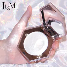 LISM Единорог Глянцевая пудра хайлайтер Алмазный Блеск осветляет Макияж лица устойчивая косметика