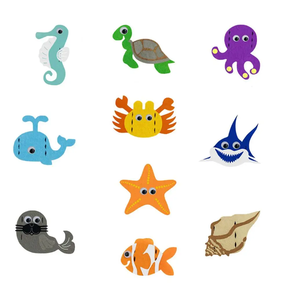 

10PCS DIY Finger Puppet Craft Kits For Kids Multifunctional Innovative Finger Puppets Making Kit Educational Toys For Kids