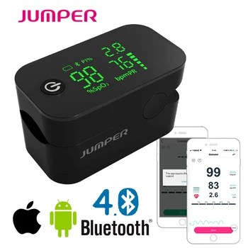 

Wireless Bluetooth Finger Pulse Oximeter HD LED Display Fingertip Pulsioximetro android iSO Phone APP Oximetro de pulso de dedo