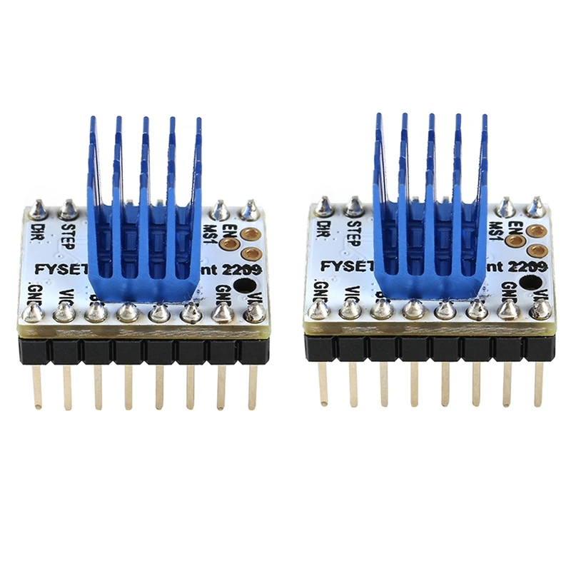 2 шт. шаговый драйвер двигателя Tmc2209 V2.0 Stepsticks бесшумный драйвер 256 микрошагов ток 2.8A пиковые части 3d принтера Vs Tmc220