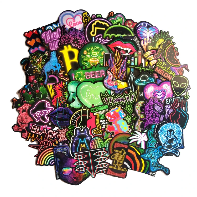 Наклейки неоновые световые 75 шт.|Наклейки| |