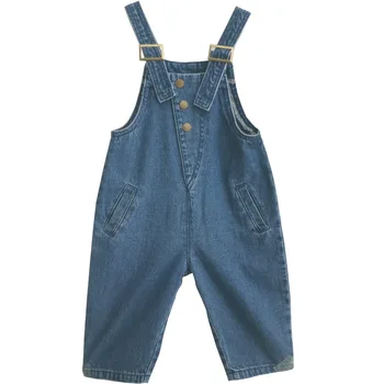 

Kids Jumpsuit Spring Autumn Korean Fashion High Quality Overalls for Girls Boys Pants 1 2 3 4 5 6 Years Toddler Baby Denim Pants
