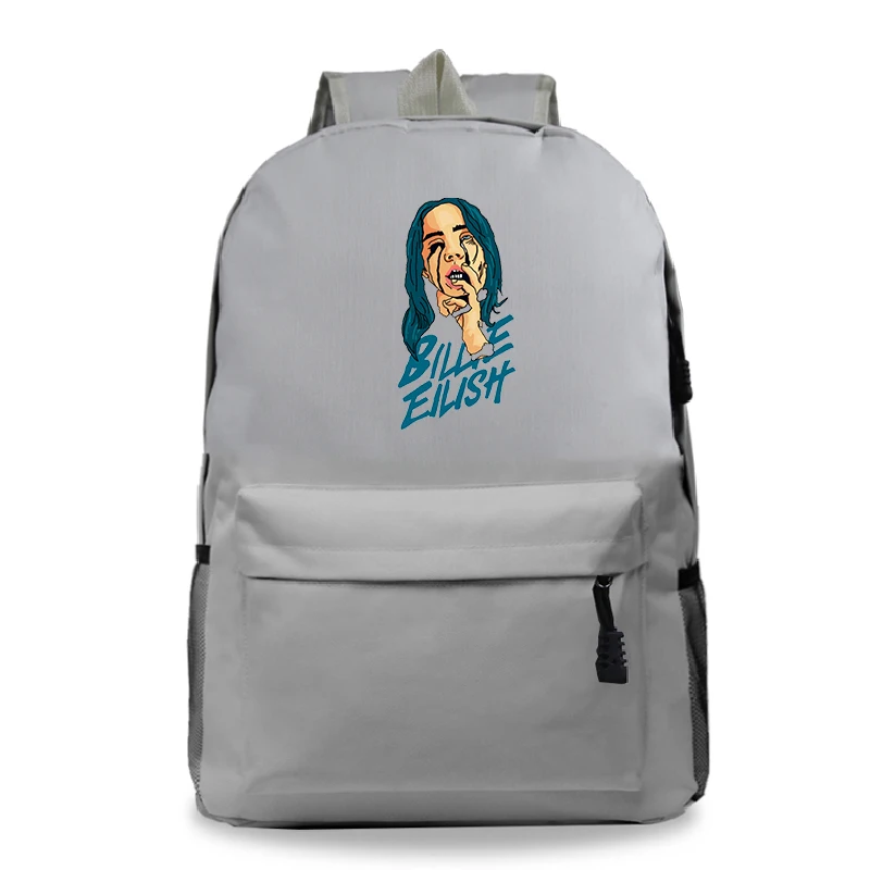 Bad guy Billie Eilish рюкзаки для мальчиков школьные рюкзаки для девочек рюкзак для студентов для детей Сумки Sac Dos Bookbag - Цвет: 6