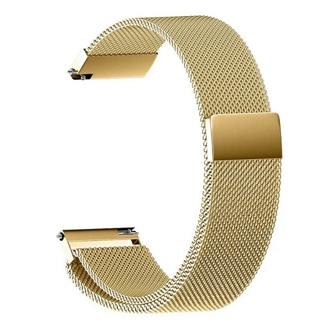 Loop gold Браслет для Amazfit Bip pace металлический ремешок из нержавеющей стали для Huami Amazfit gtr 47 42 мм ремешок на запястье gts GT2 браслет ремень - Цвет: Loop gold