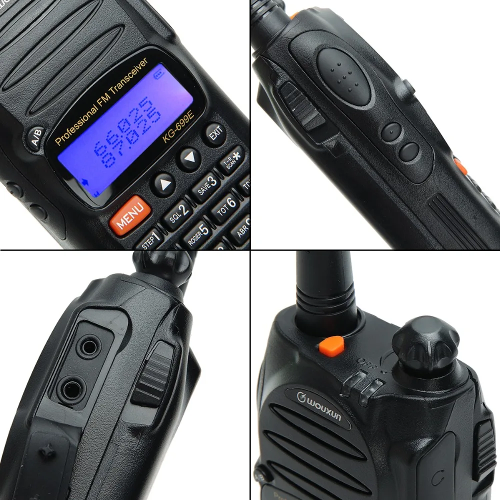 Wouxun KG-699E 66-88 МГц DTMF 1750 Гц CTCSS/DCS VOX SOS IP55 Водонепроницаемый любительский радиопередатчик