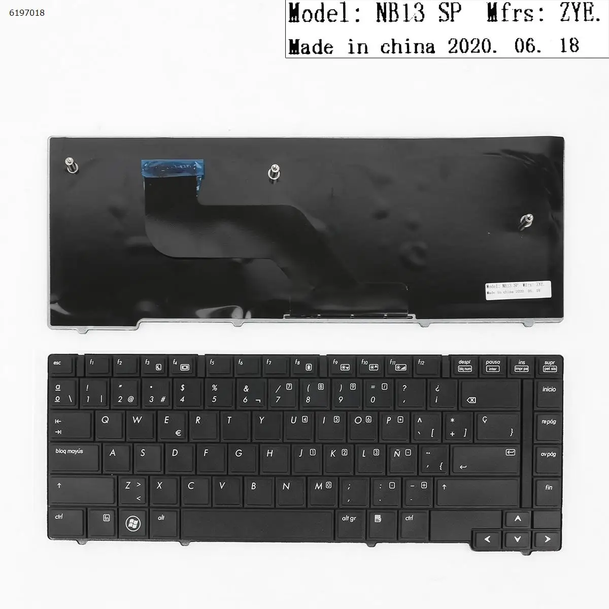 New SP Spanish Replacement Keyboard for HP EliteBook 8440P 8440W Laptop Black Without Point Stick Small Enter | Компьютеры и офис