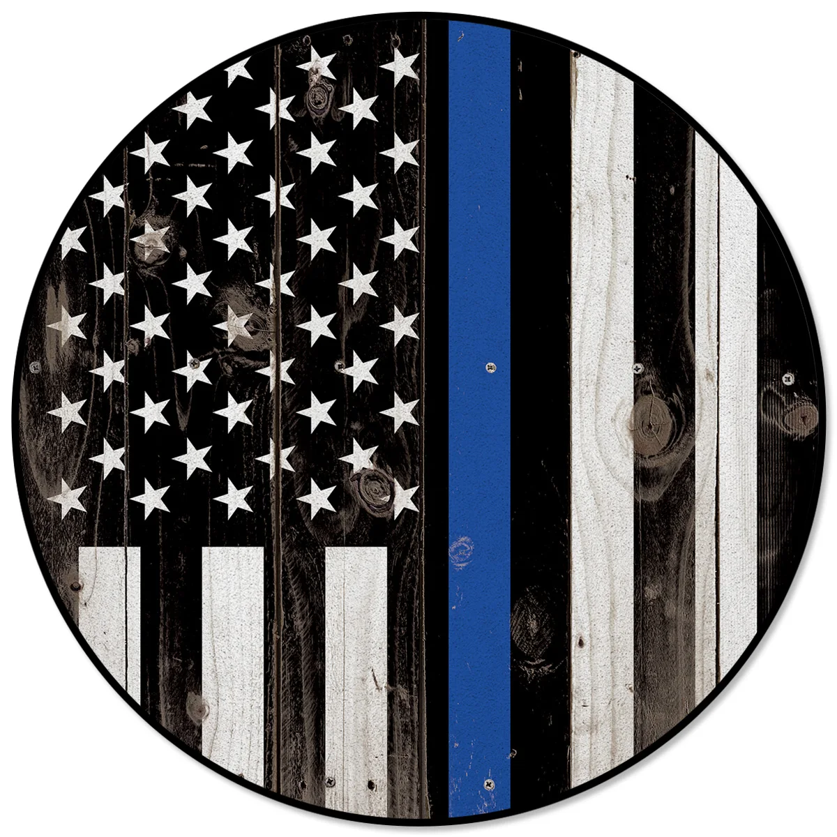 Black White Blue American Flags Round Carpet Computer Chair Pad Living Room Mat Children Bedroom Rugs