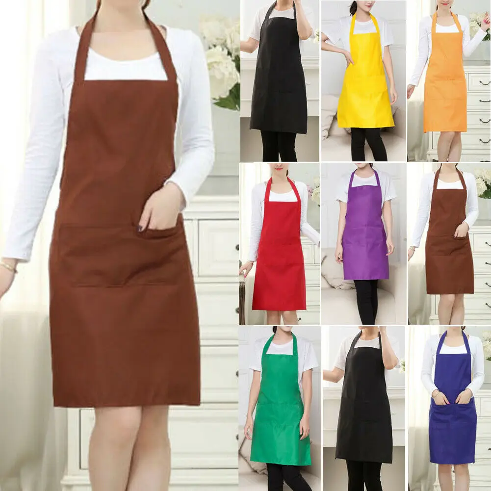 Women Men Waterproof Kitchen Apron Chef Butcher BBQ Cooking Sleeveless Cotton Linen Aprons for Men Women Home Cleaning Tools