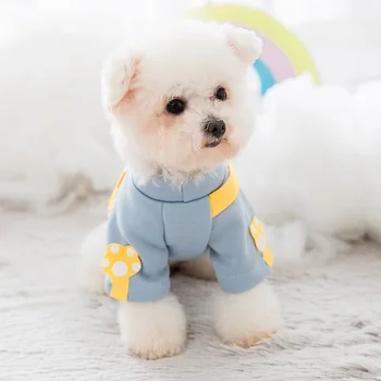 

Pet Hoodies With Backpack Autumn Winter dog sweater Cartoon Bear small medium-sized dog two legged clothes cat pet clothes