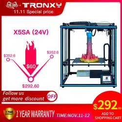 2018 новые Tronxy DIY собраны X5SA алюминиевого профиля 3d принтеры комплект печать с сенсорный экран и автоматическое выравнивание