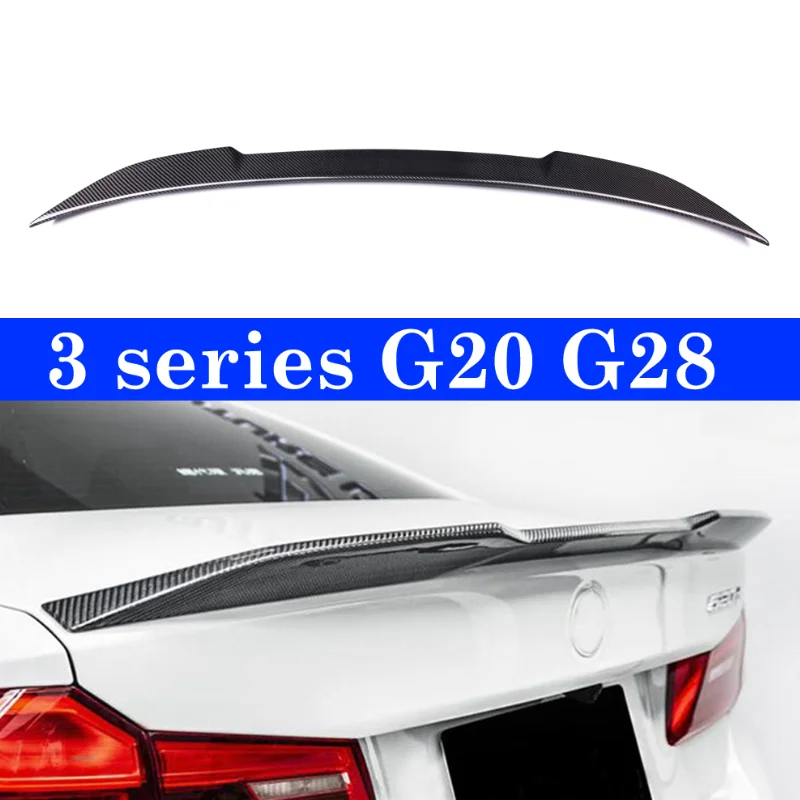 

Rear Trunk Carbon Spoiler Back Wings For BMW 3 series G20 G28 320i 320d 2019+ Pro Style Spoilers Diffuser Bumper