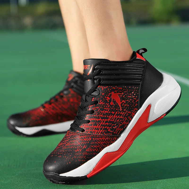 Дышащая Баскетбольная обувь для мужчин буферические баскетбольные кроссовки