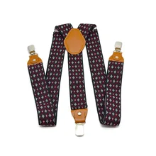 Ремень с подтяжками, тянущиеся штаны с клипсой, эластичные Широкие штаны, 3 зажима, брюки с ремешками, tirantes Hombre para pantalones