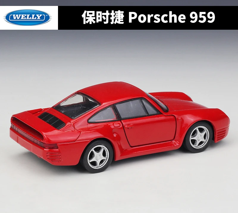 Классический автомобильный симулятор WELLY Diecast 1:36 модель автомобиля Porsche 959