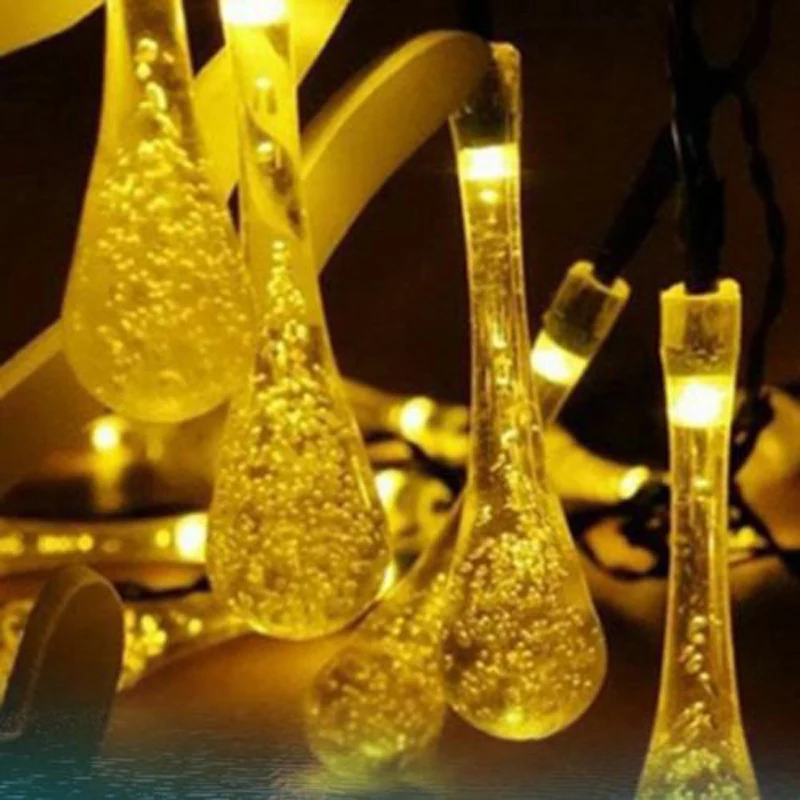 Outdoor Solar Powered 30 LED String Light Garden Path Yard Landscape Lamp Decora