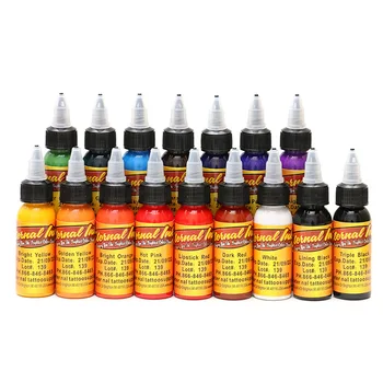 

16 Pcs Professional Tattoo Ink Set 16 Colors 1 oz 30ml/Bottle Tattoo Pigment Kit Tattoo & Body Art Permanent Makeup Pigment
