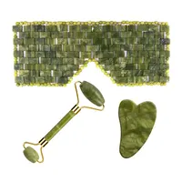 Rouleau de massage pour les yeux en pierre naturelle, accessoire de thérapie par le froid, relaxation des yeux, massage facial, outils de sommeil 5