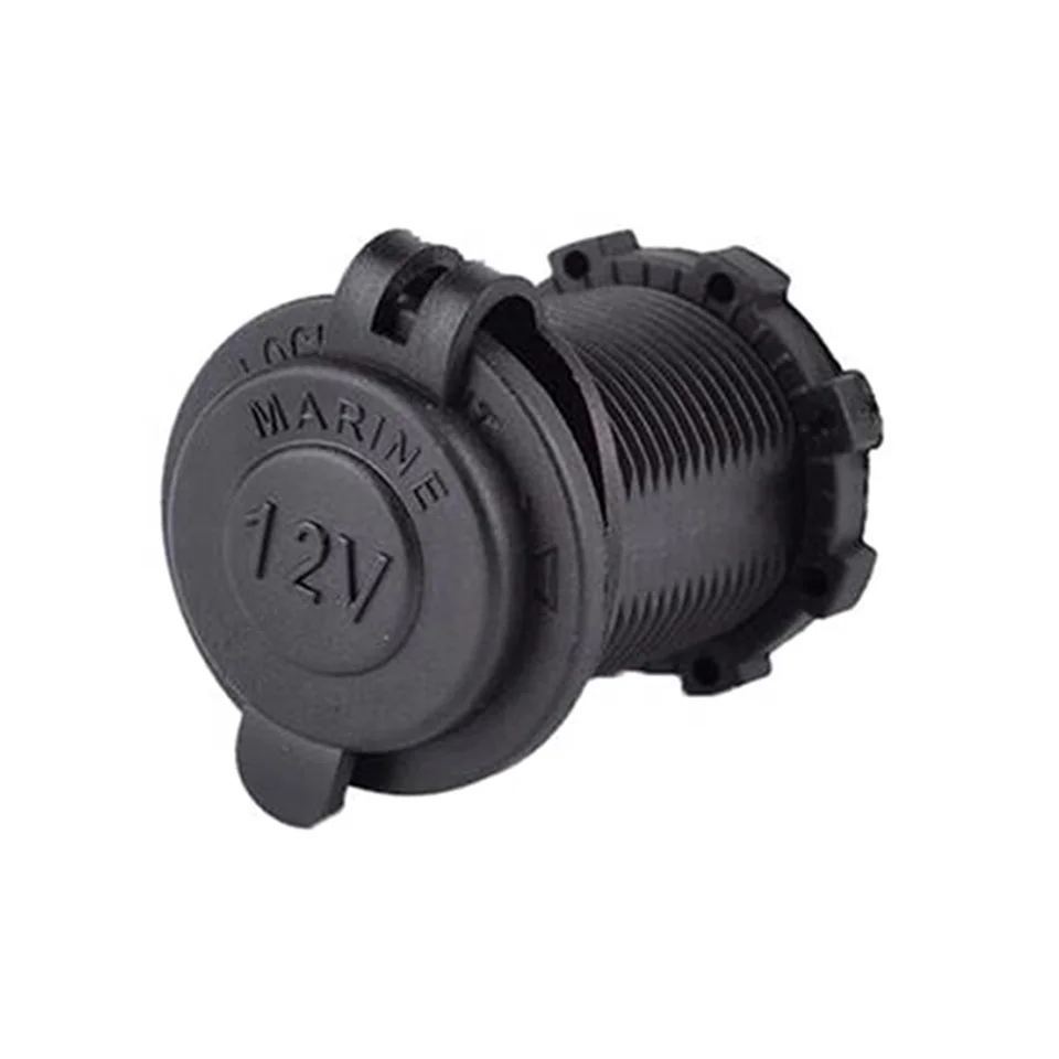 

DS1011-0.6M Waterproof 12V/24V Car Motorcycle Plug Outlet Cigarette Lighter Marine Power Socket With Wire
