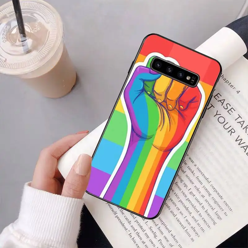 YNDFCNB Gay Lesbian LGBT Rainbow Pride Phone Case for Samsung Galaxy S6 S6edge Plus S7 S7edge S8 S9 S10 Plus S20 xiaomi leather case color Cases For Xiaomi