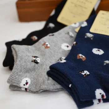 

Cartoon Woman Sock Ladies Socks Animal for Women Solid Casual Short Sox Couples Cotton Dog Spring Summer Japanese Cute Sokken