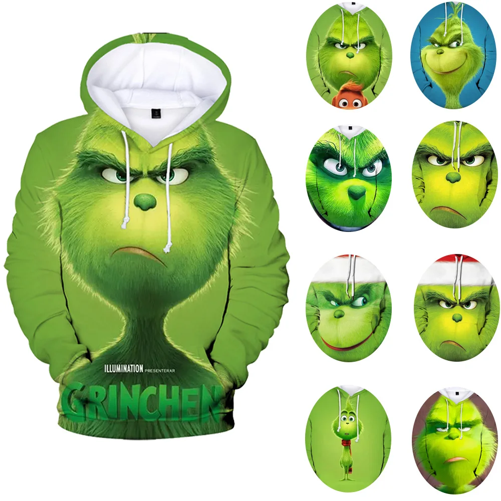 New Oversized Hoodie Men 3d Print Grinch Green Winter Sweatshirt Men/Women Sweater Jacket Fashion Pullovers Street Casual Clothe New Oversized Hoodie Men 3d Print Grinch Green Winter Sweatshirt Men/Women Sweater Jacket Fashion Pullovers Street Casual Clothe