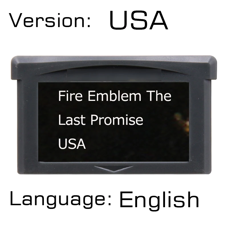 FireEmblem последнее обещание 32 бит видеоигры картридж Консоли Карты США версия на английском языке